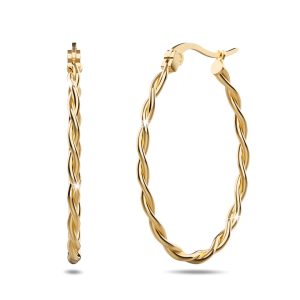 Fairy Dust Hoop Gold Layered Earrings