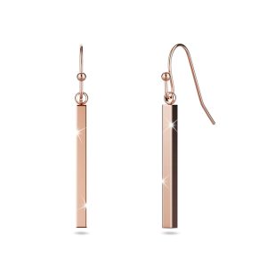 Geometrical Moment Earrings in Rose Gold
