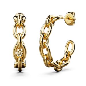 Lustrous Coil Hoop Earrings