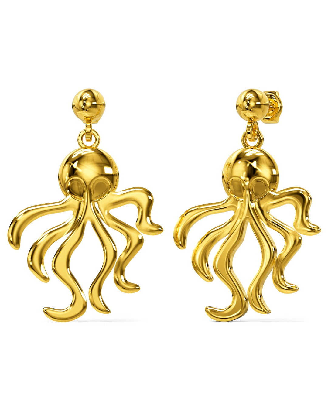 Octopus Stud Earrings