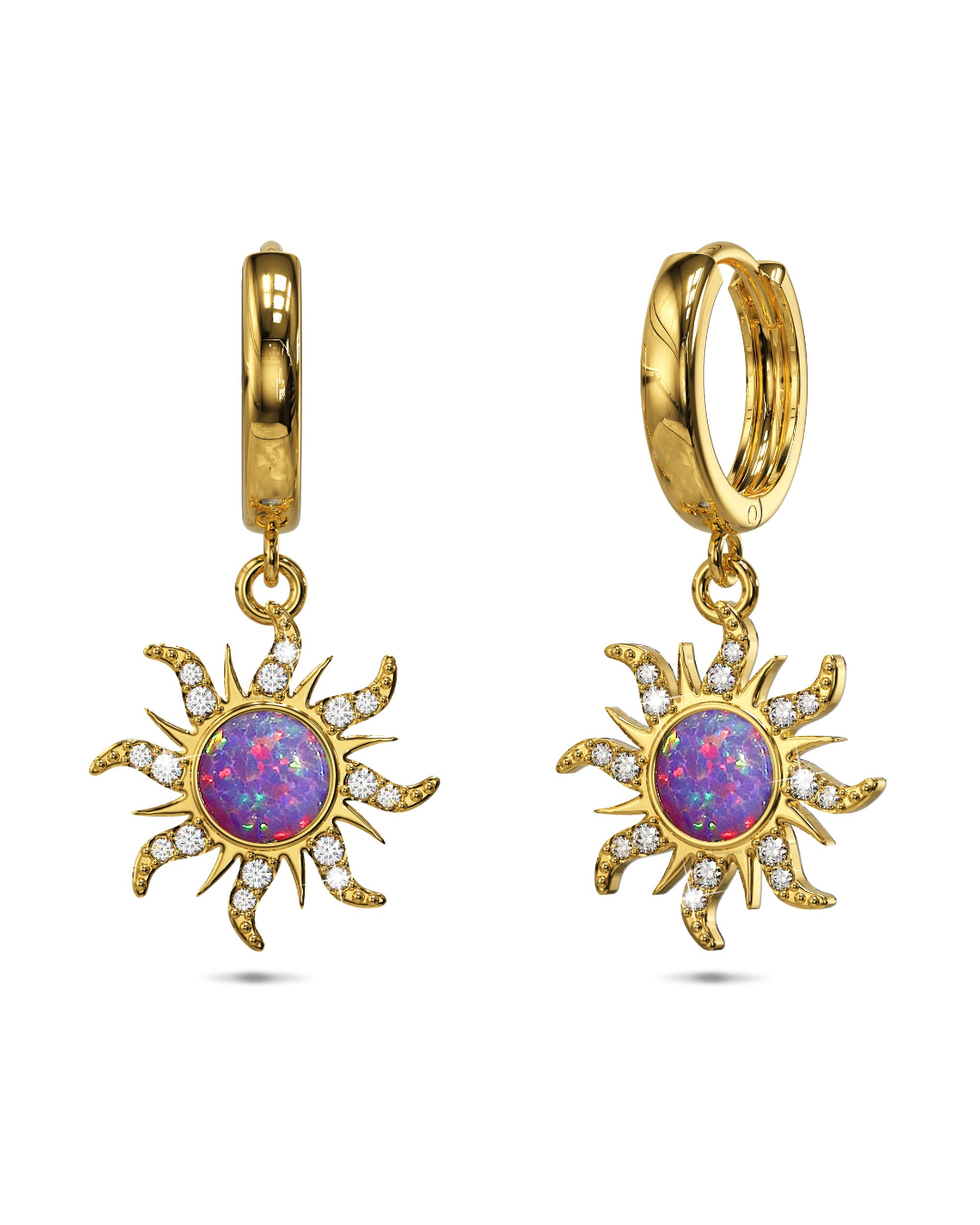 Rapunzel Opal Sun Drop Earrings