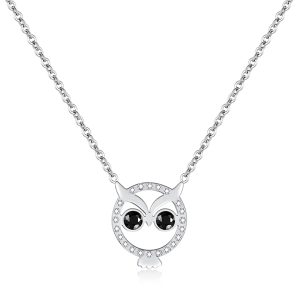 Bright-Eyed Owl Short Necklace