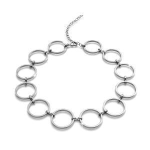 Open Circle Choker Necklace