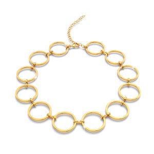 Open Circle Choker Necklace