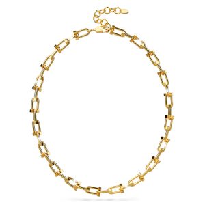 Bullion Gold Urban U-Link Hardwear Necklace in Gold