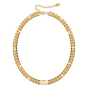 Jamila Cuban Chain Necklace In Gold