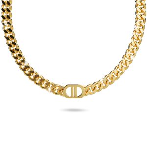 Damian Gold Cuban Chain Necklace