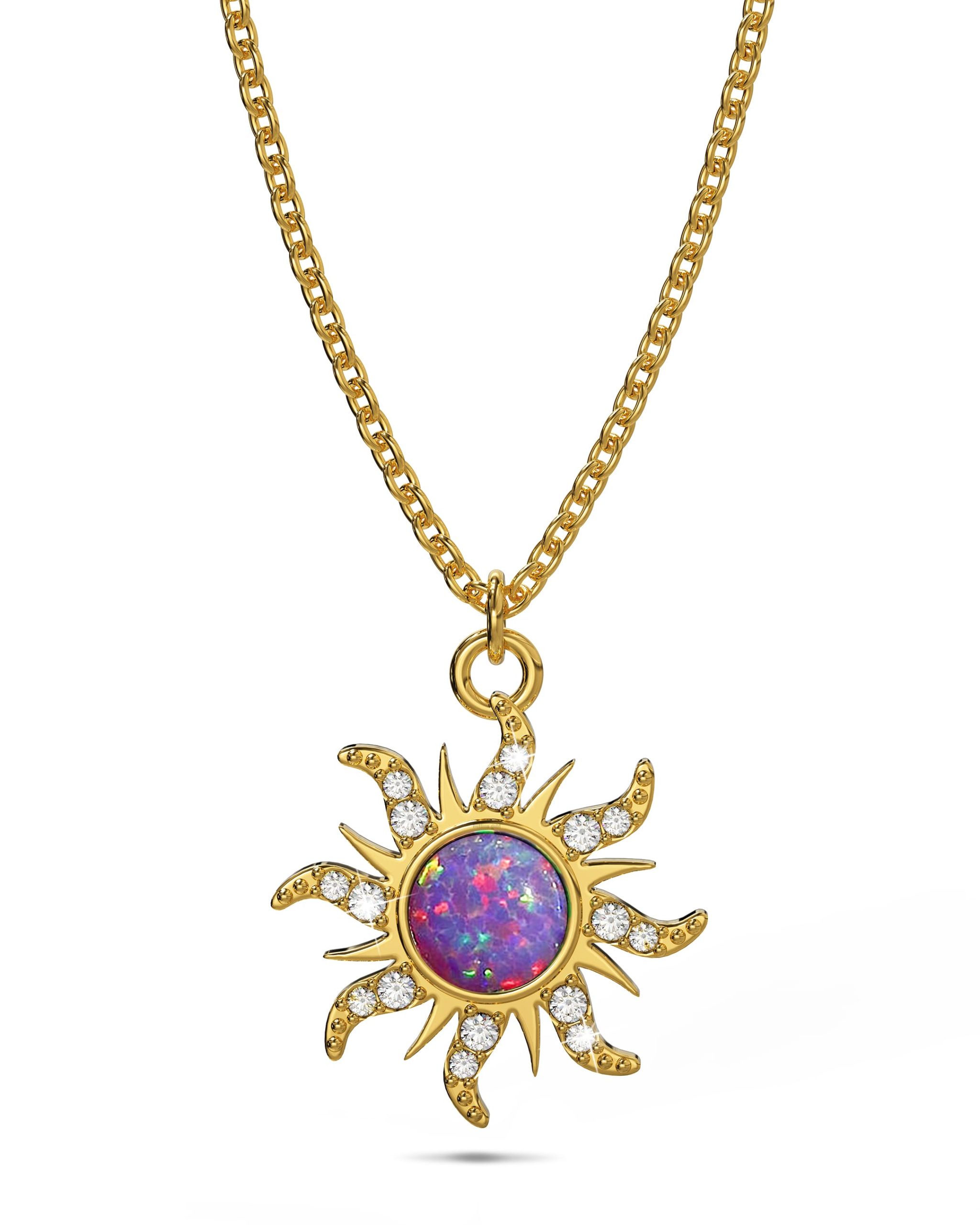 Rapunzel Opal Sun Necklace