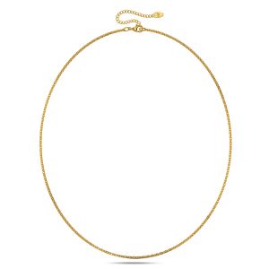 Mini Cable Chain Gold Plated Necklace