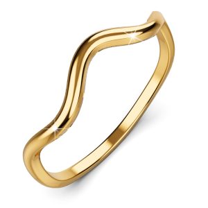 Charisma Wavy Ring In Gold
