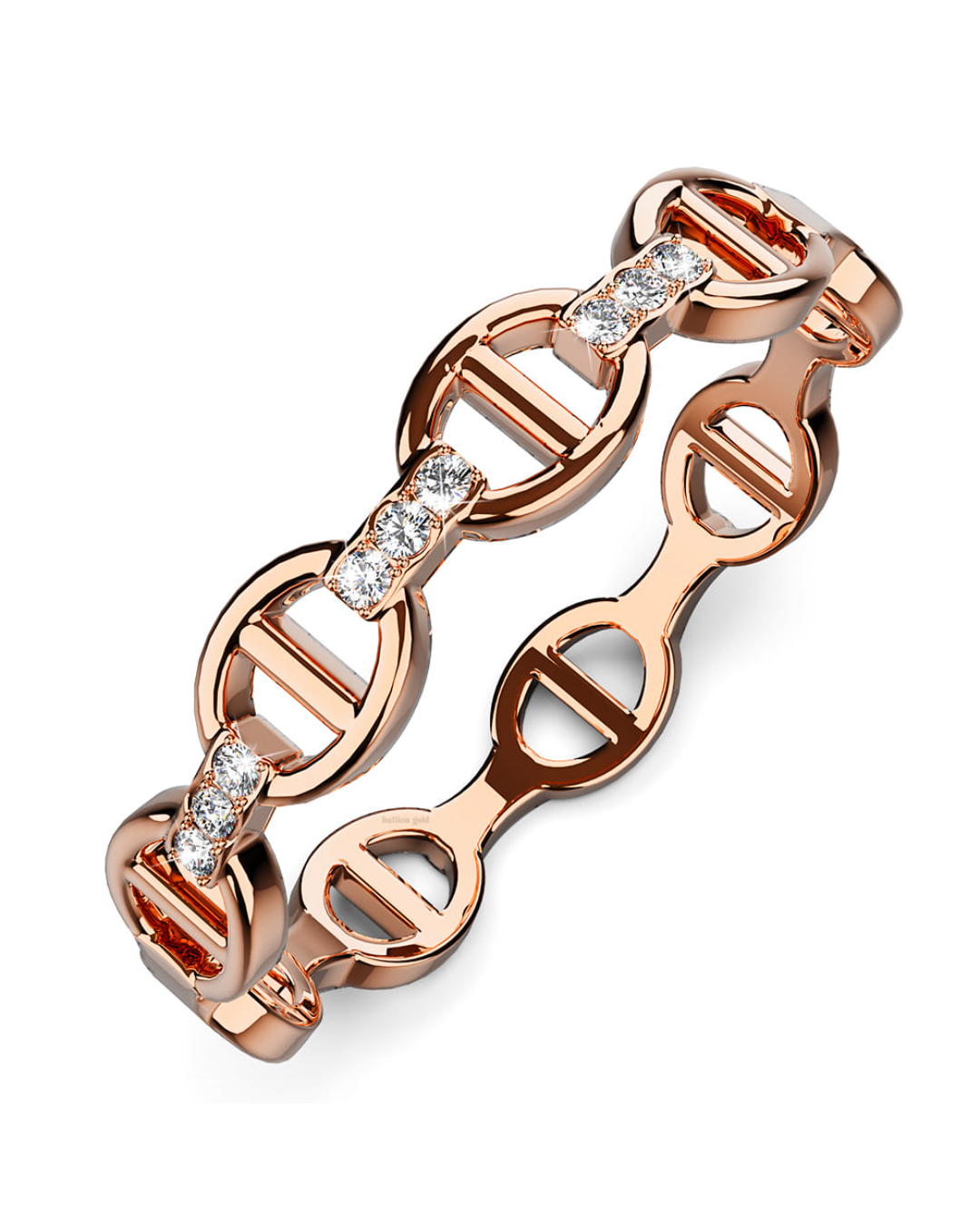 Daphne Link Ring In Rose Gold