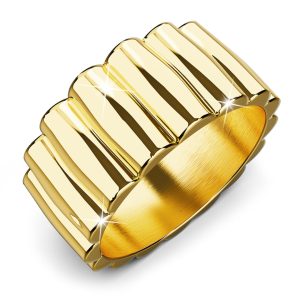 Aurum Circle Gold Layered Ring