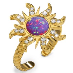 Rapunzel Opal Sun Ring