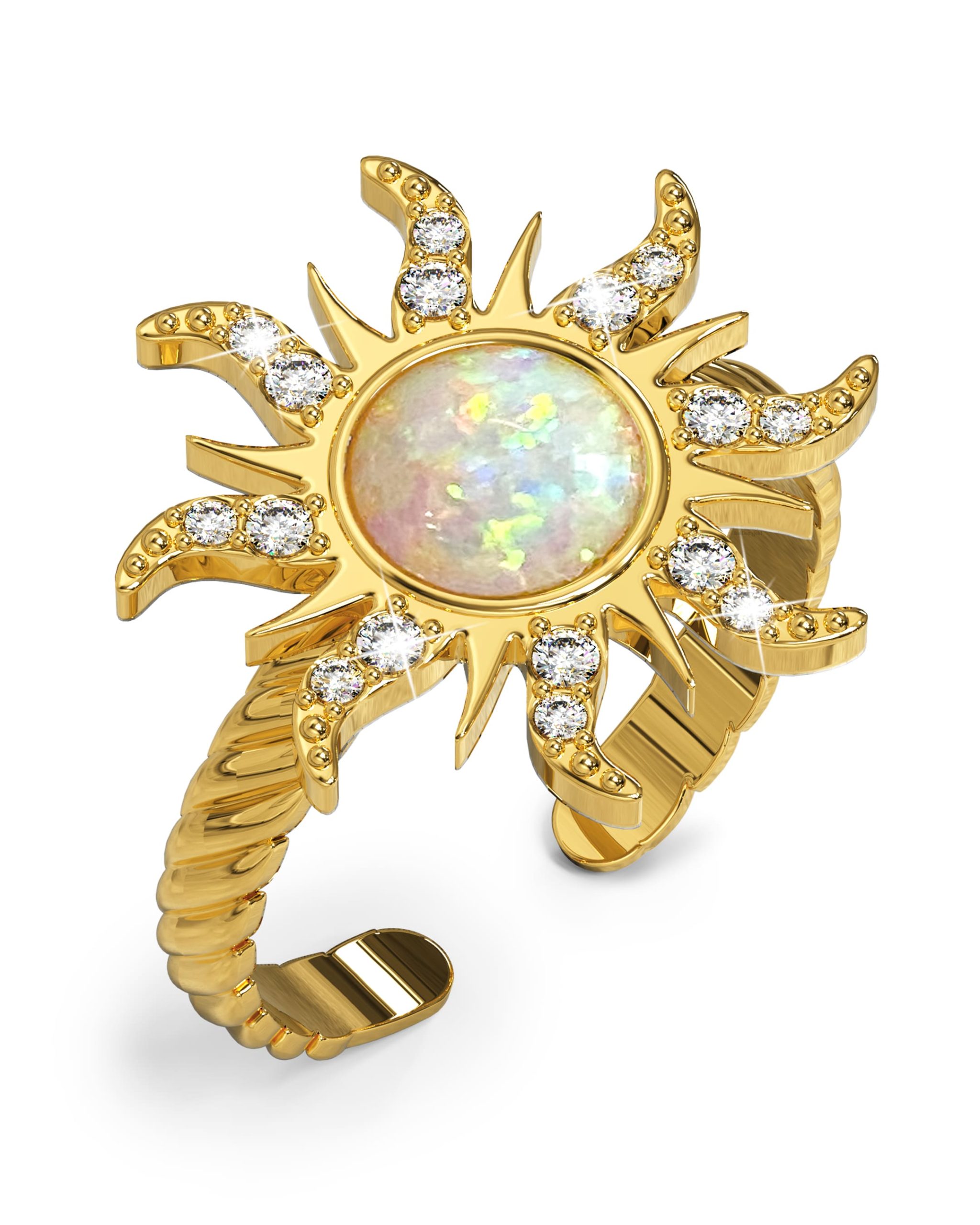 Celestial Opal Sun Ring